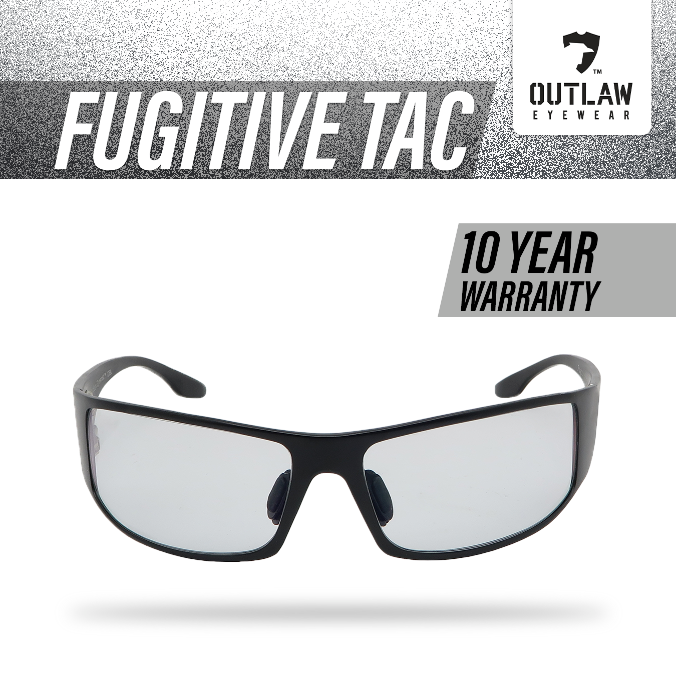 Outlaw Eyewear - Fugitive TAC Black / Pathfinder 4.0 Transition - ANSI Z87.1-2015