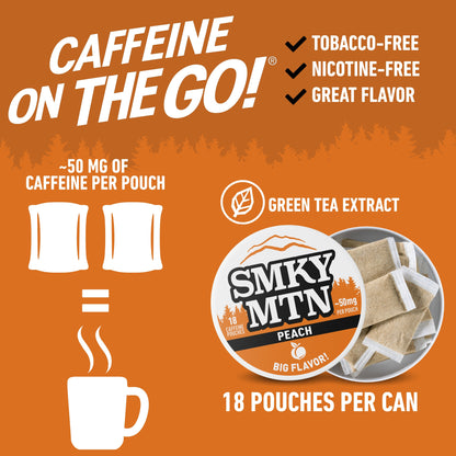 Smokey Mountain Peach Caffeine Pouches