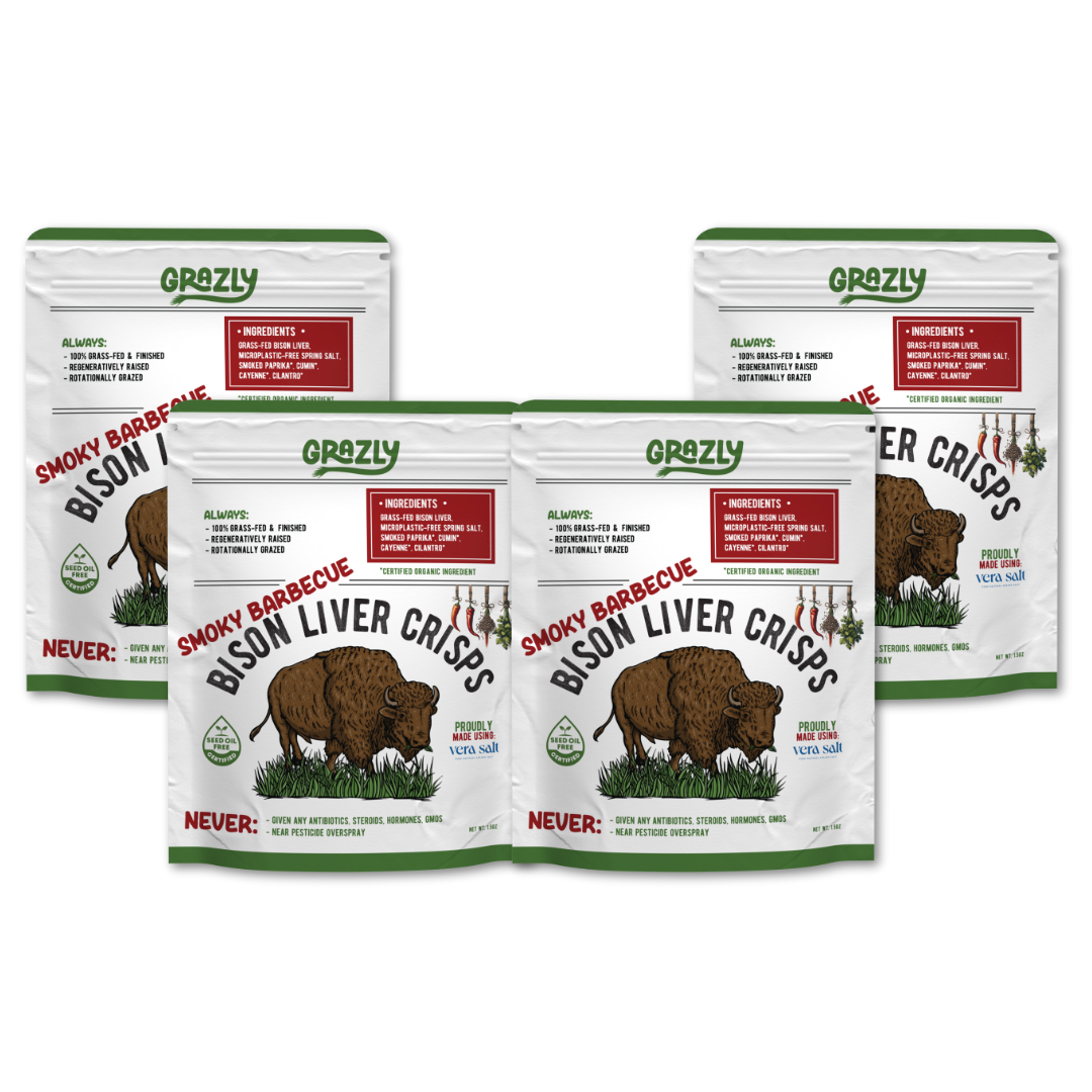 Grazly  Bison Liver Crisps - 100% Grass-Fed/Finished