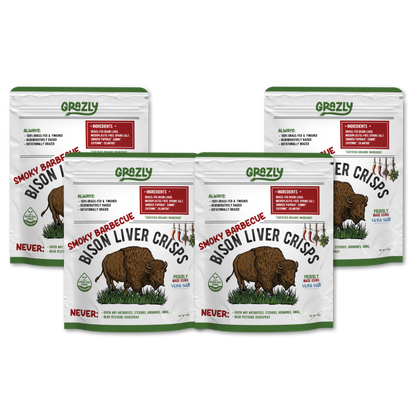 Grazly  Bison Liver Crisps - 100% Grass-Fed/Finished