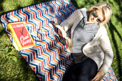 Picnic Time Vista Outdoor Picnic Blanket & Tote