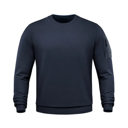 M-Tac Crewneck Sweatshirt Nylon Pocket Cotton Hard