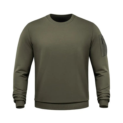 M-Tac Crewneck Sweatshirt Nylon Pocket Cotton Hard