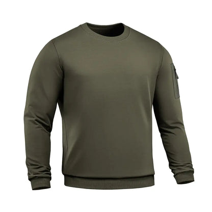 M-Tac Crewneck Sweatshirt Nylon Pocket Cotton Hard