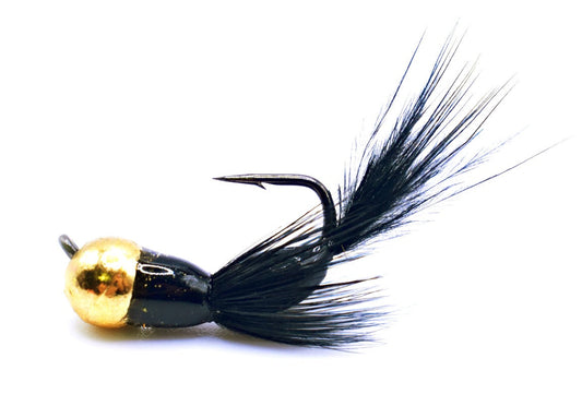 Kenders - Black/Gold Tungsten Akua Jig Flare