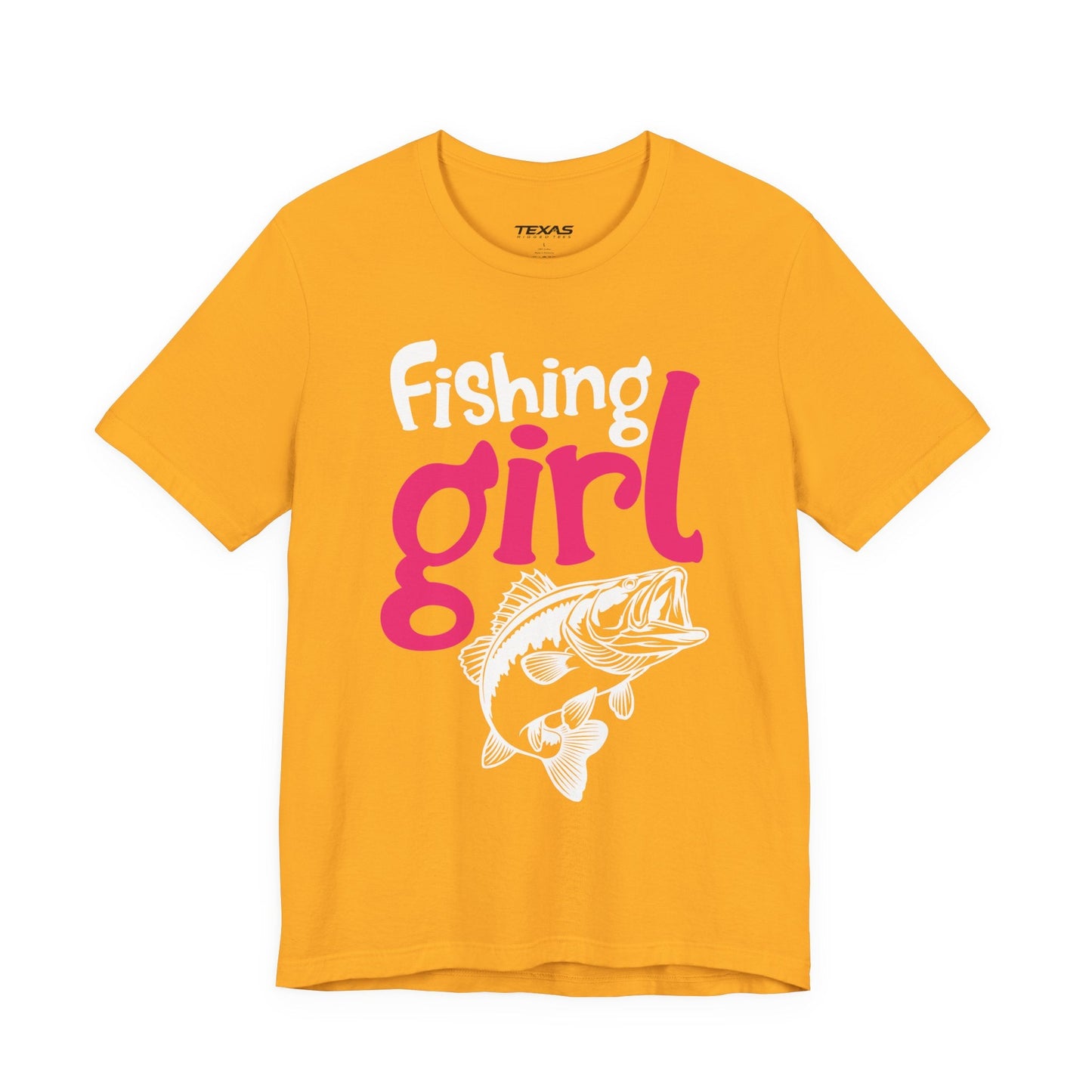 Texas Rigged Tees I Know I Fish Like a Girl, Try to Keep Up — Unisex Cotton Tee