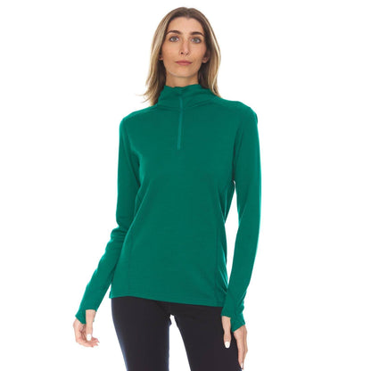 Minus33 Midweight - Sequoia Women's 1/4 Zip 100% Merino Wool