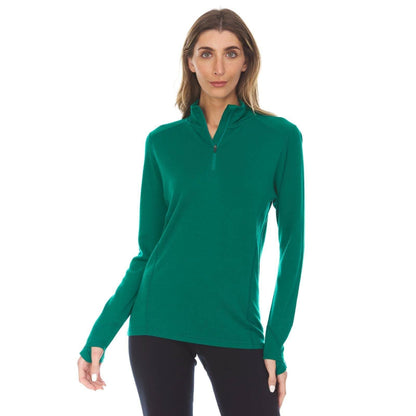 Minus33 Midweight - Sequoia Women's 1/4 Zip 100% Merino Wool