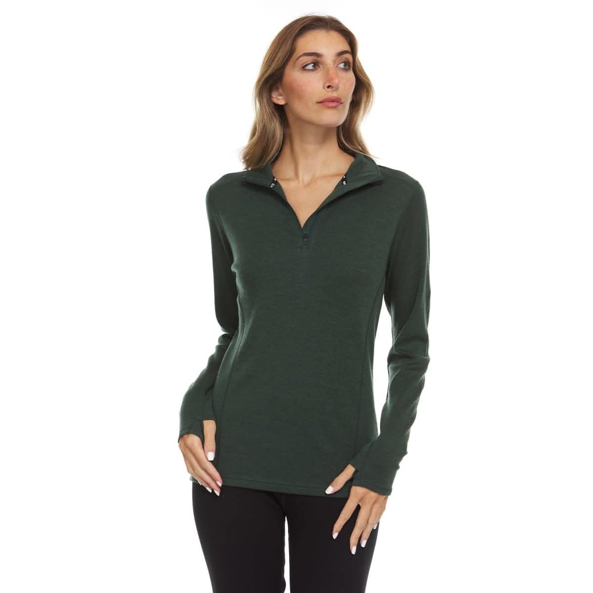 Minus33 Midweight - Sequoia Women's 1/4 Zip 100% Merino Wool