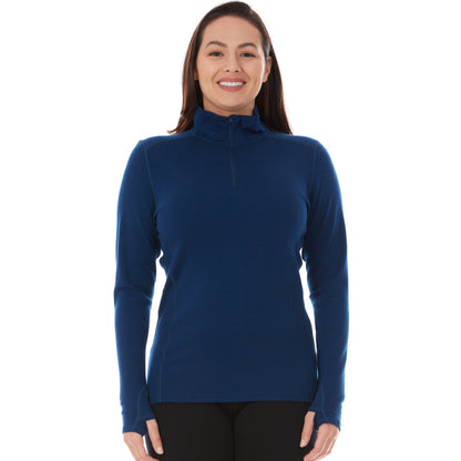 Minus33 Midweight - Sequoia Women's 1/4 Zip 100% Merino Wool