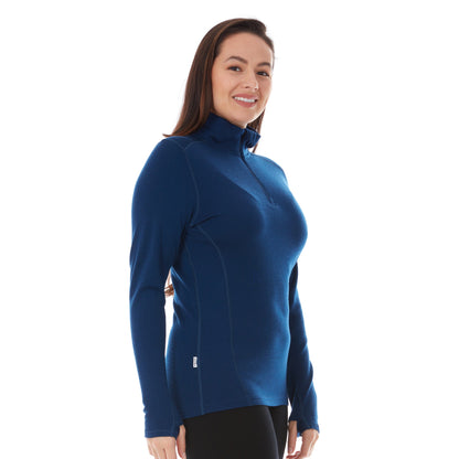 Minus33 Midweight - Sequoia Women's 1/4 Zip 100% Merino Wool