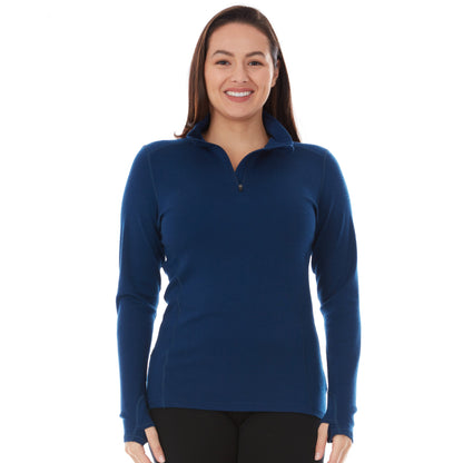 Minus33 Midweight - Sequoia Women's 1/4 Zip 100% Merino Wool