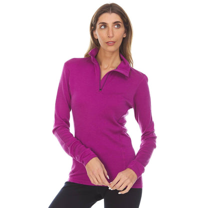 Minus33 Midweight - Sequoia Women's 1/4 Zip 100% Merino Wool