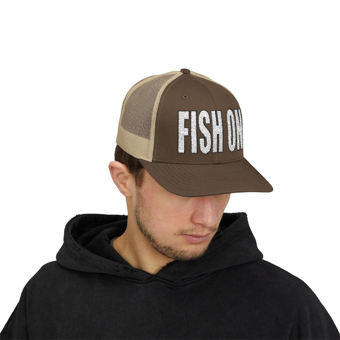 Texas Rigged Tees FISH ON — Embroidered Baseball Cap