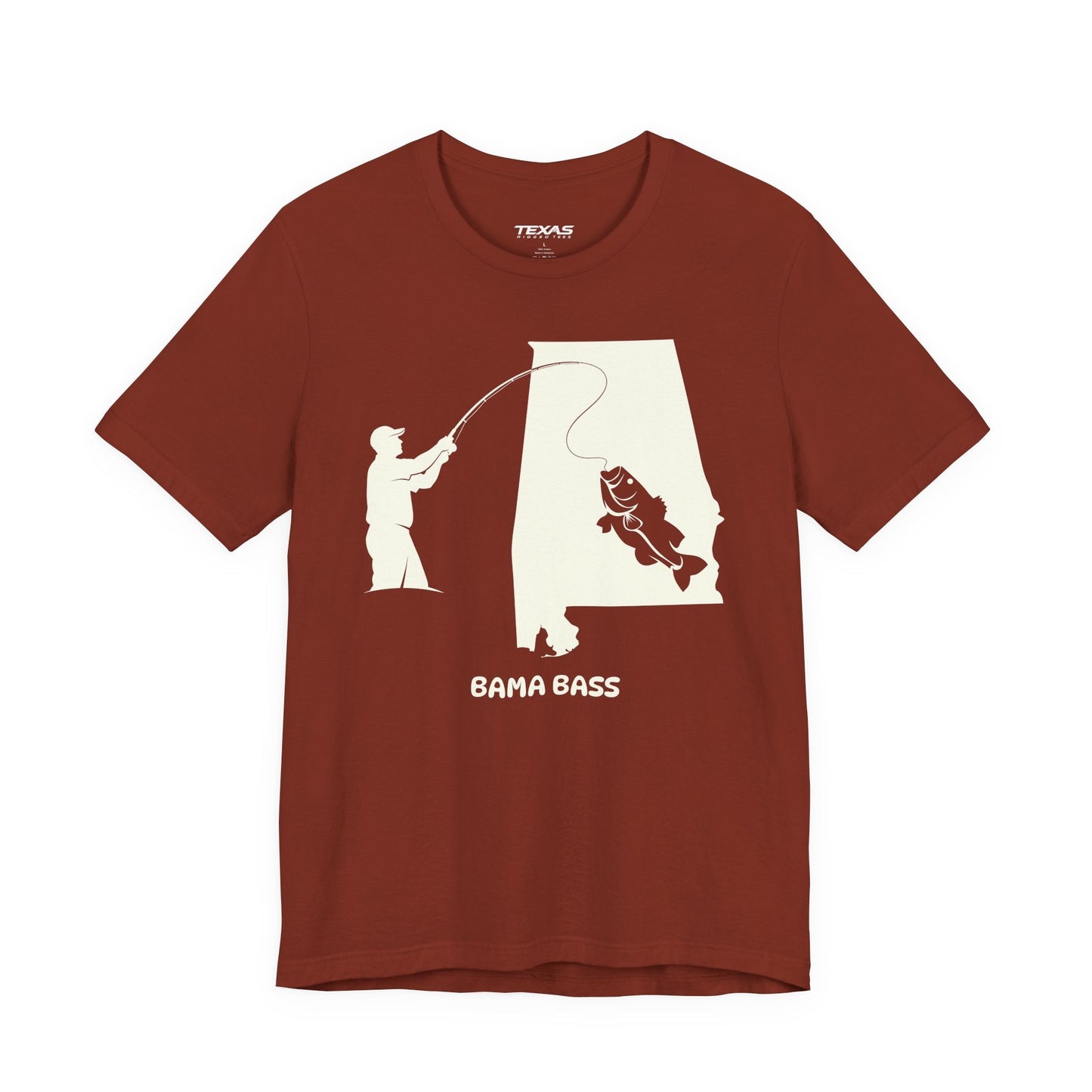 Texas Rigged Tees Bama Bass — Unisex Cotton Tee