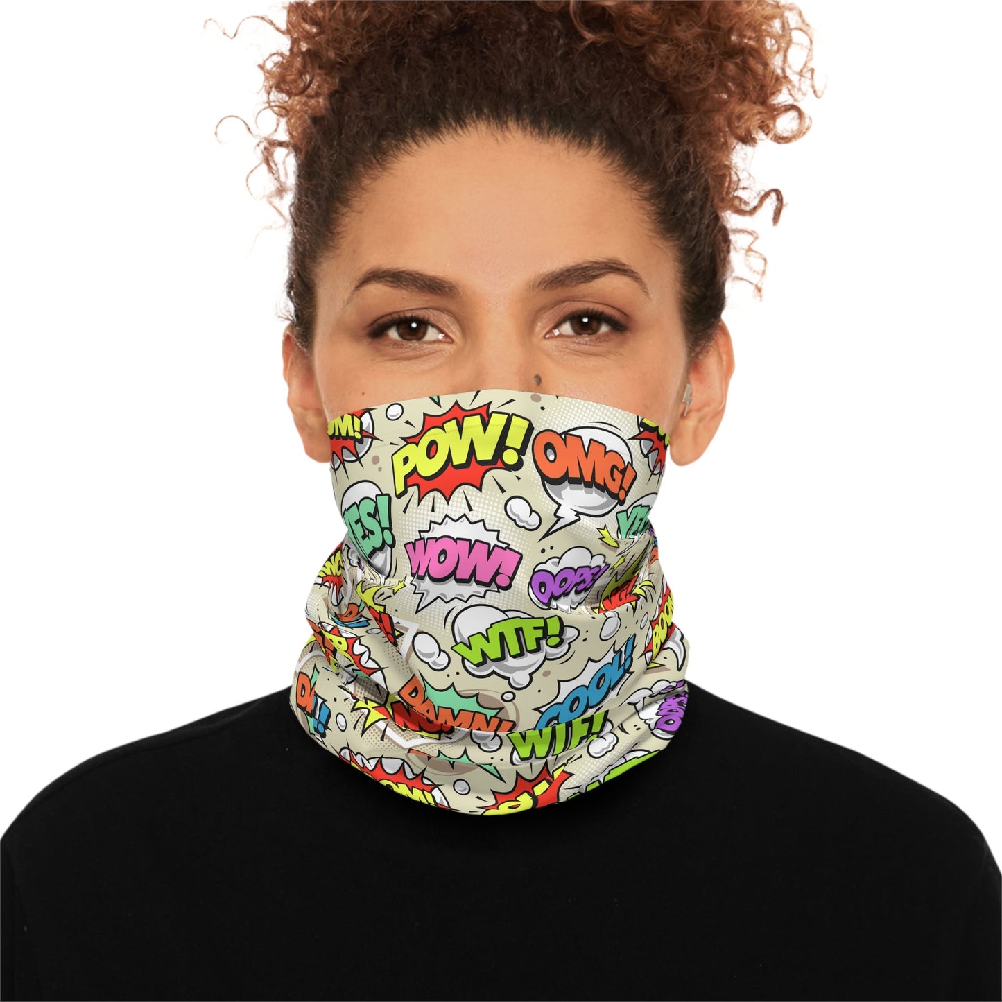 Texas Rigged Tees Comic Pop Art — Unisex Neck Gaiter (SPF 50+)
