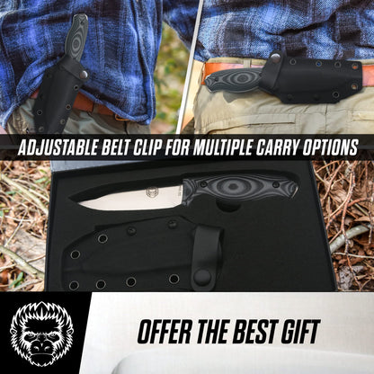 Holtzman's Gorilla Survival The Naked Silverback Survival Knife Giftset for Men