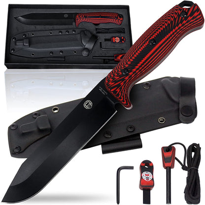 Holtzman's Gorilla Survival 12.32" LAVALINE SURVIVAL KNIFE WITH FIXED 1095 HIGH CARBON STEEL BLADE