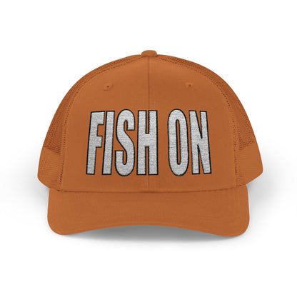 Texas Rigged Tees FISH ON — Embroidered Baseball Cap