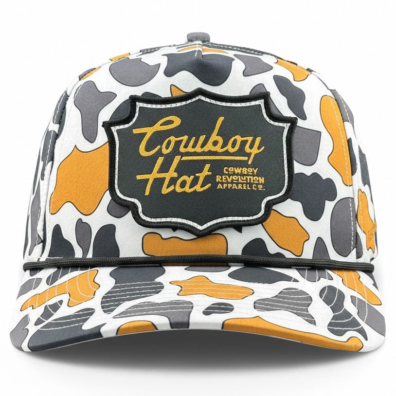 Cowboy Revolution NOLA White “Cowboy Hat” - Performance Patch Rope Hat