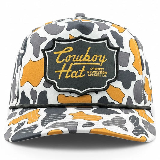 Cowboy Revolution NOLA White “Cowboy Hat” - Performance Patch Rope Hat