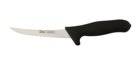 IVO® ErgoDuo 6" Black Semi-Flex Curved Boning Knife