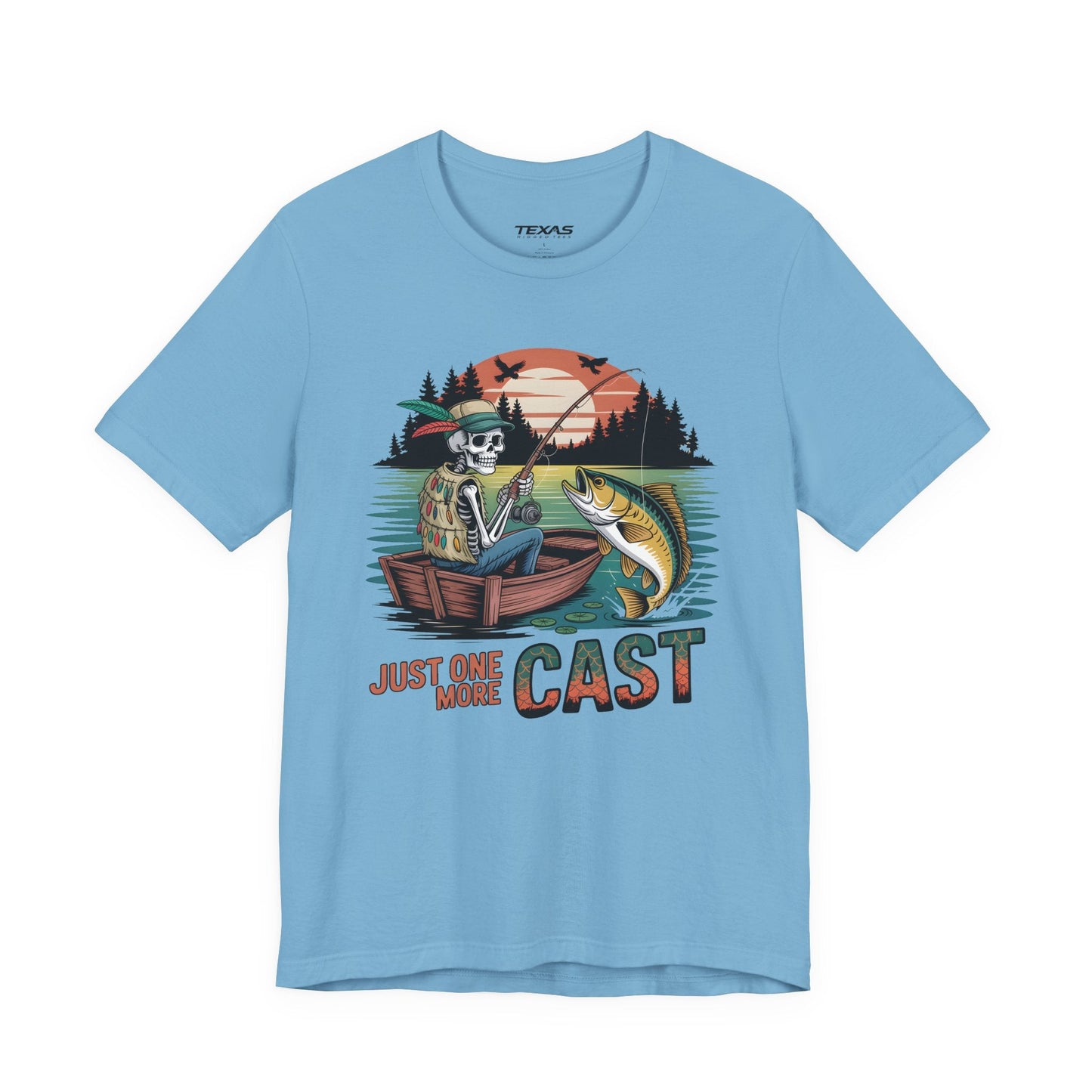 Texas Rigged Tees Just One More Cast — Unisex Cotton Tee