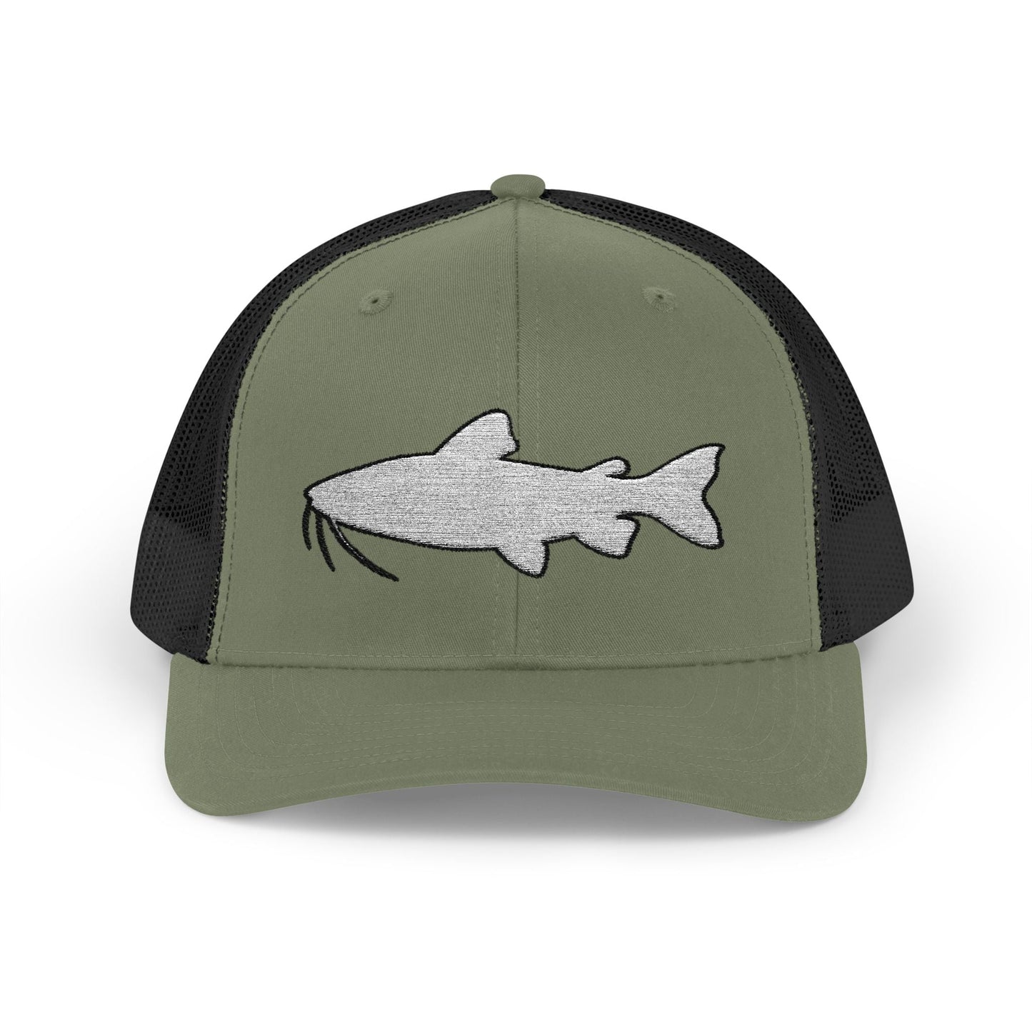 Texas Rigged Tees Catfish Silhouette — Embroidered Baseball Cap