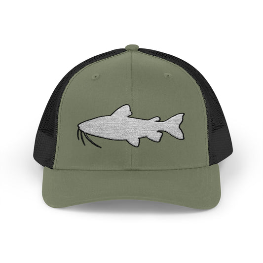 Texas Rigged Tees Catfish Silhouette — Embroidered Baseball Cap