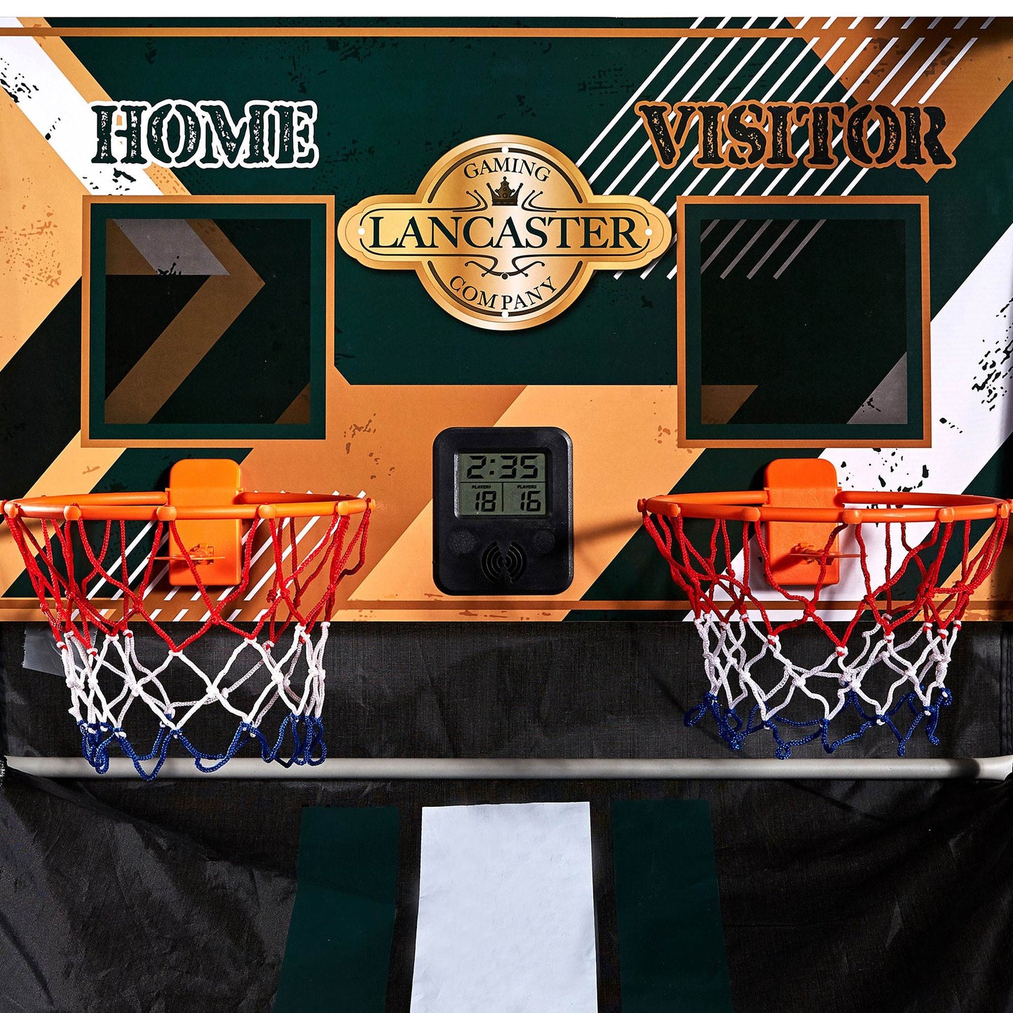 Lancaster Sports EZ-Fold 2 Player Arcade Dual Basketball Hoop Shot Game