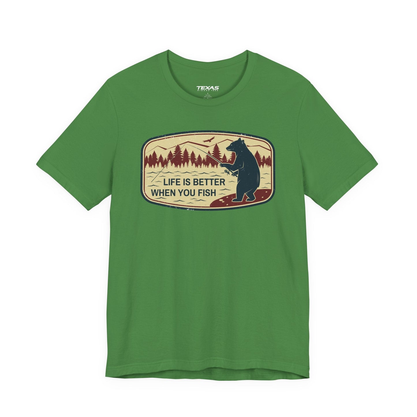 Texas Rigged Tees Life Is Better When You Fish — Unisex Cotton Tee