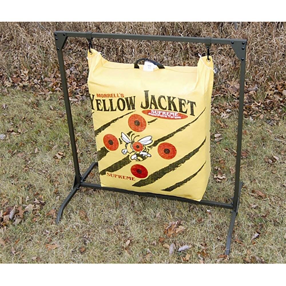 Morrell Yellow Jacket 380 FPS Dual Threat Cube Archery Target with Target Stand