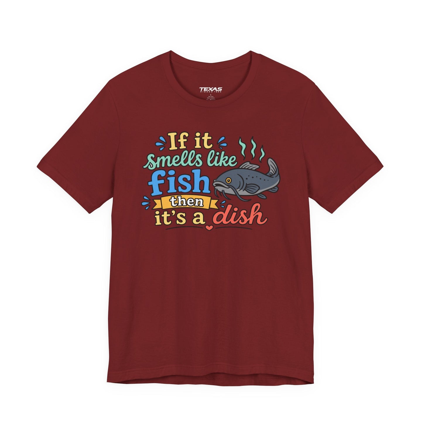 Texas Rigged Tees If it smells like fish — Unisex Cotton Tee