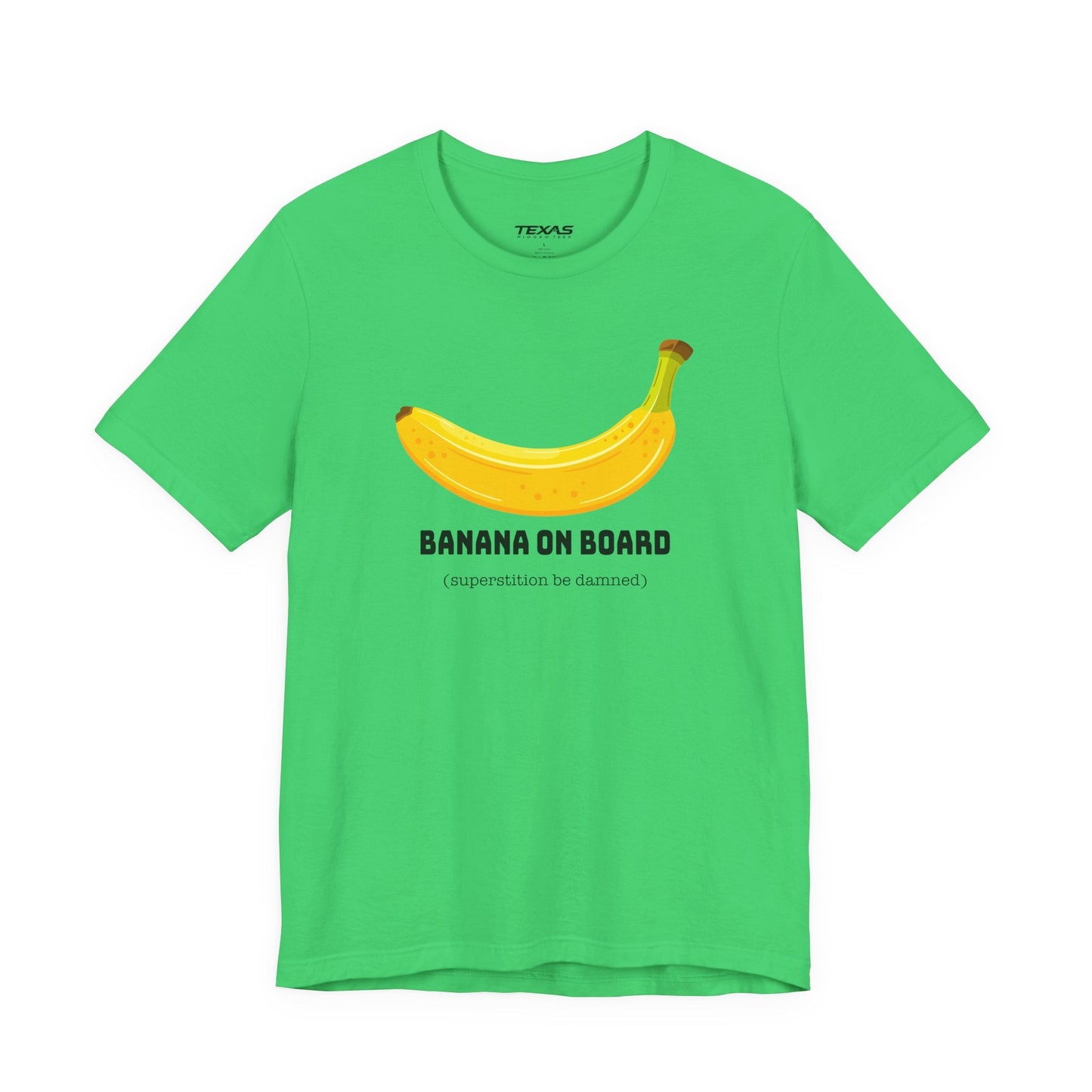 Texas Rigged Tees Banana on Board (Superstition Be Damned) — Unisex Cotton Tee