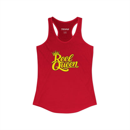 Texas Rigged Tees Reel Queen — Women’s Racerback Tank