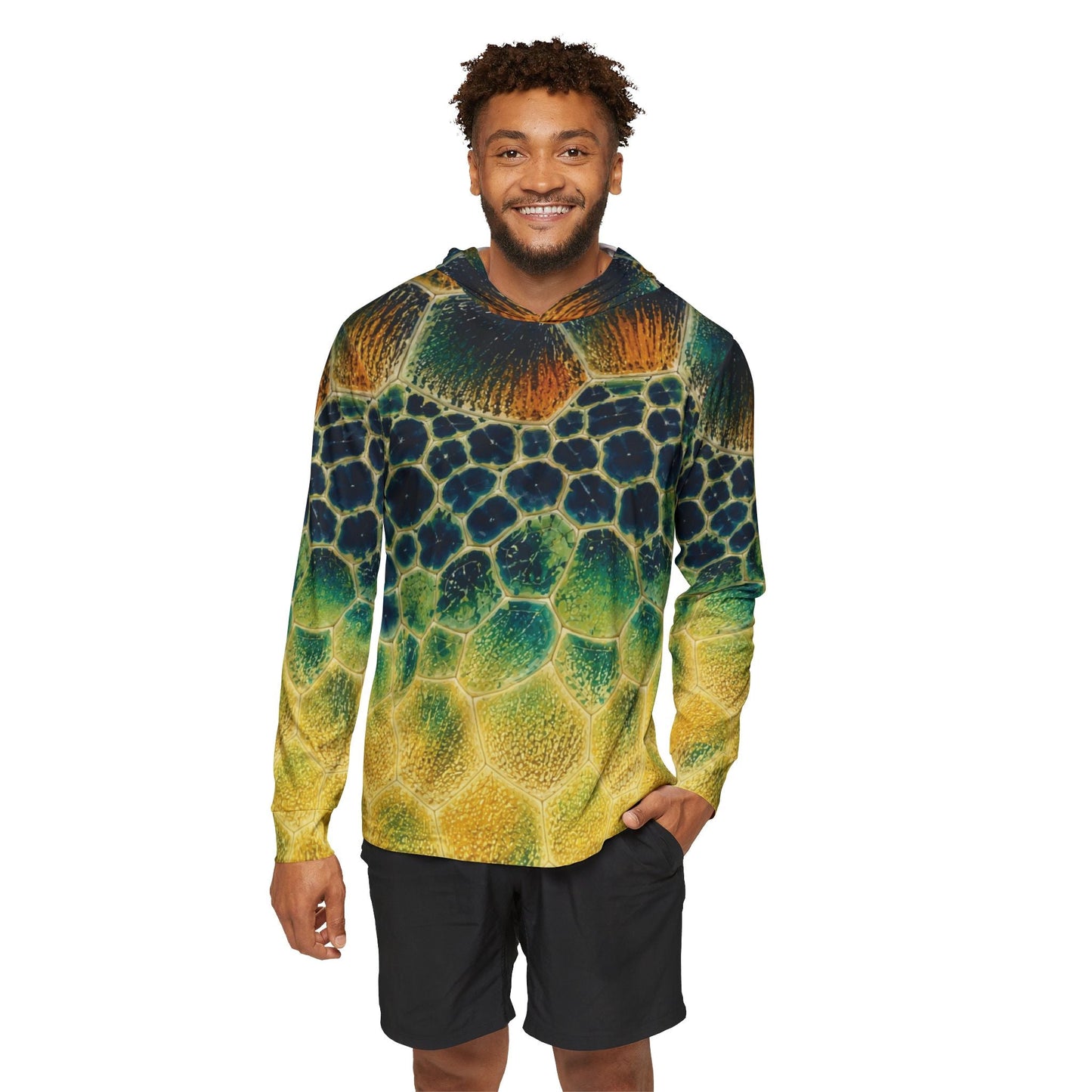 Texas Rigged Tees Sea Turtle — Unisex Fishing Pullover Hoodie (SPF 50+)