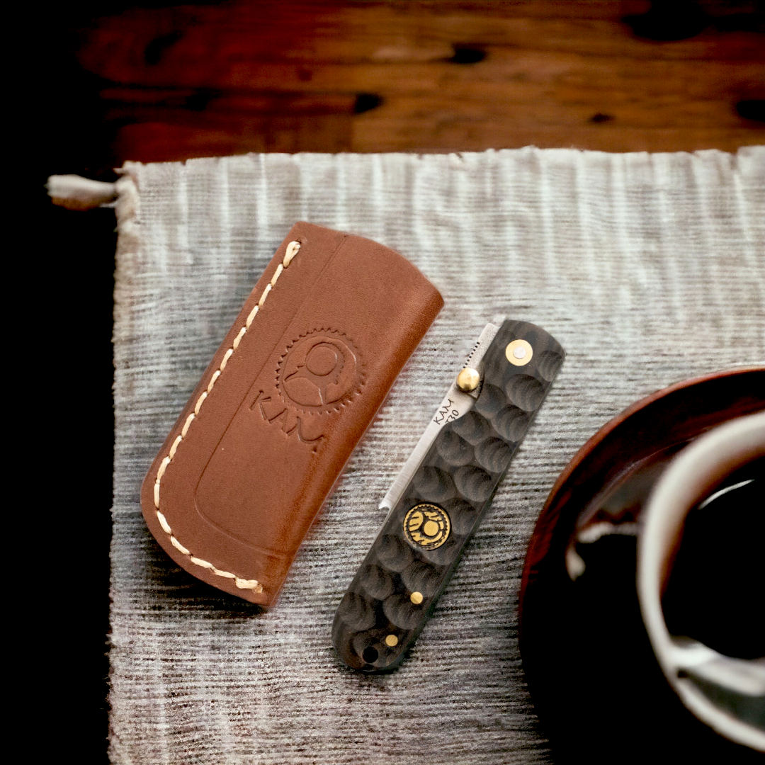 Kam Knife - T30 - Katsu Brown Handle - Pocket Knife