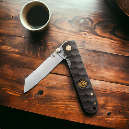 Kam Knife - T30 - Katsu Brown Handle - Pocket Knife