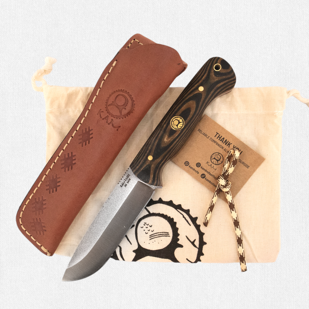 Kam Knife - A10 - Black Handle - Fixed Blade