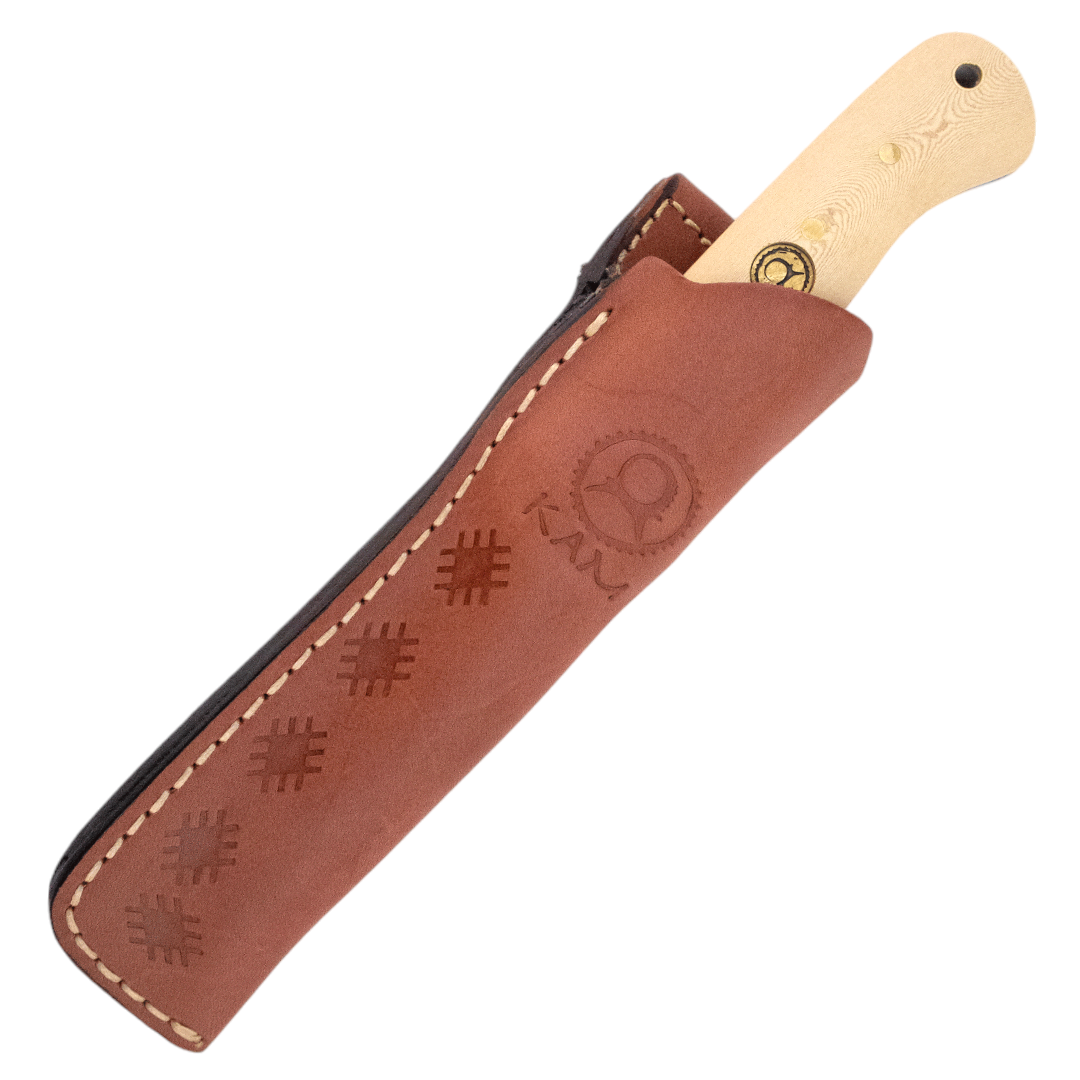Kam Knife - A10 - White Handle - Fixed Blade