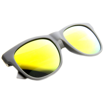 zeroUV Super Retro Hipster Horned Rim Frame Sunglasses 8693