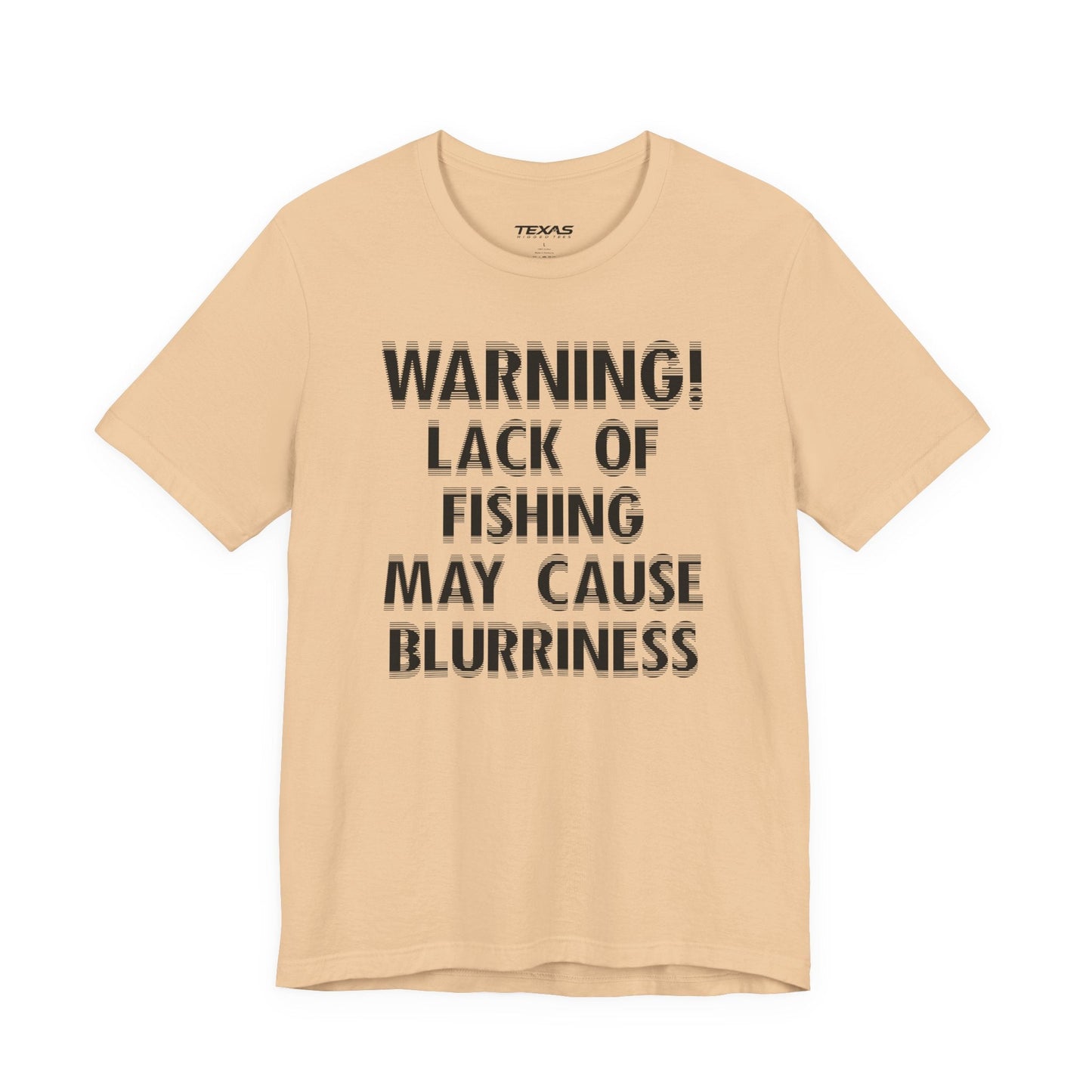 Texas Rigged Tees Warning! Lack of Fishing May Cause Blurriness — Unisex Cotton Tee