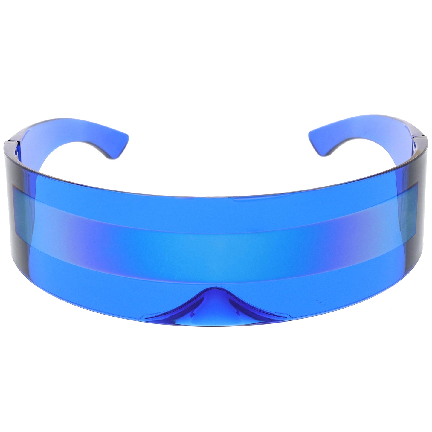 zeroUV Futuristic Retro Mirror Wrap Around Shield Sunglasses 8762