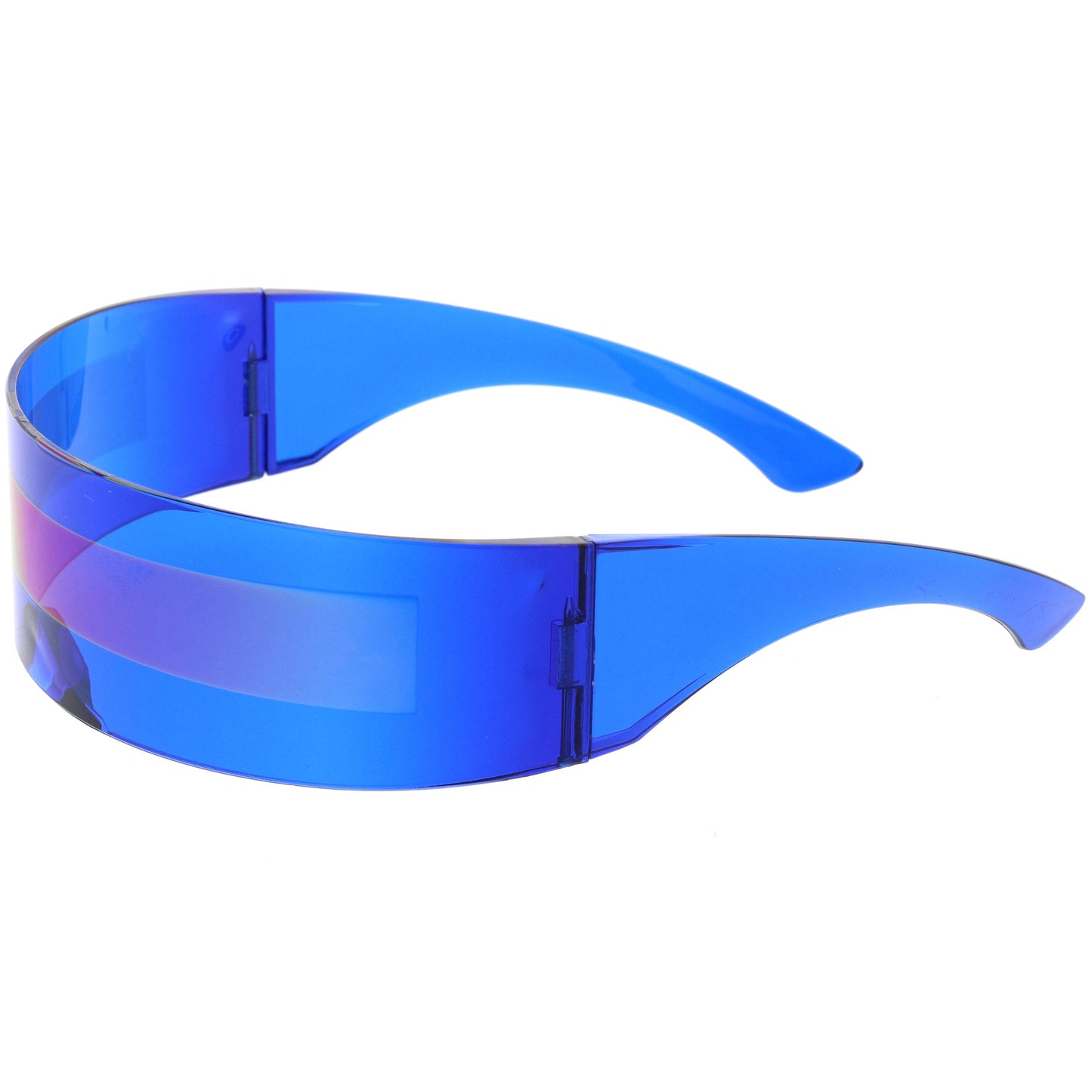 zeroUV Futuristic Retro Mirror Wrap Around Shield Sunglasses 8762