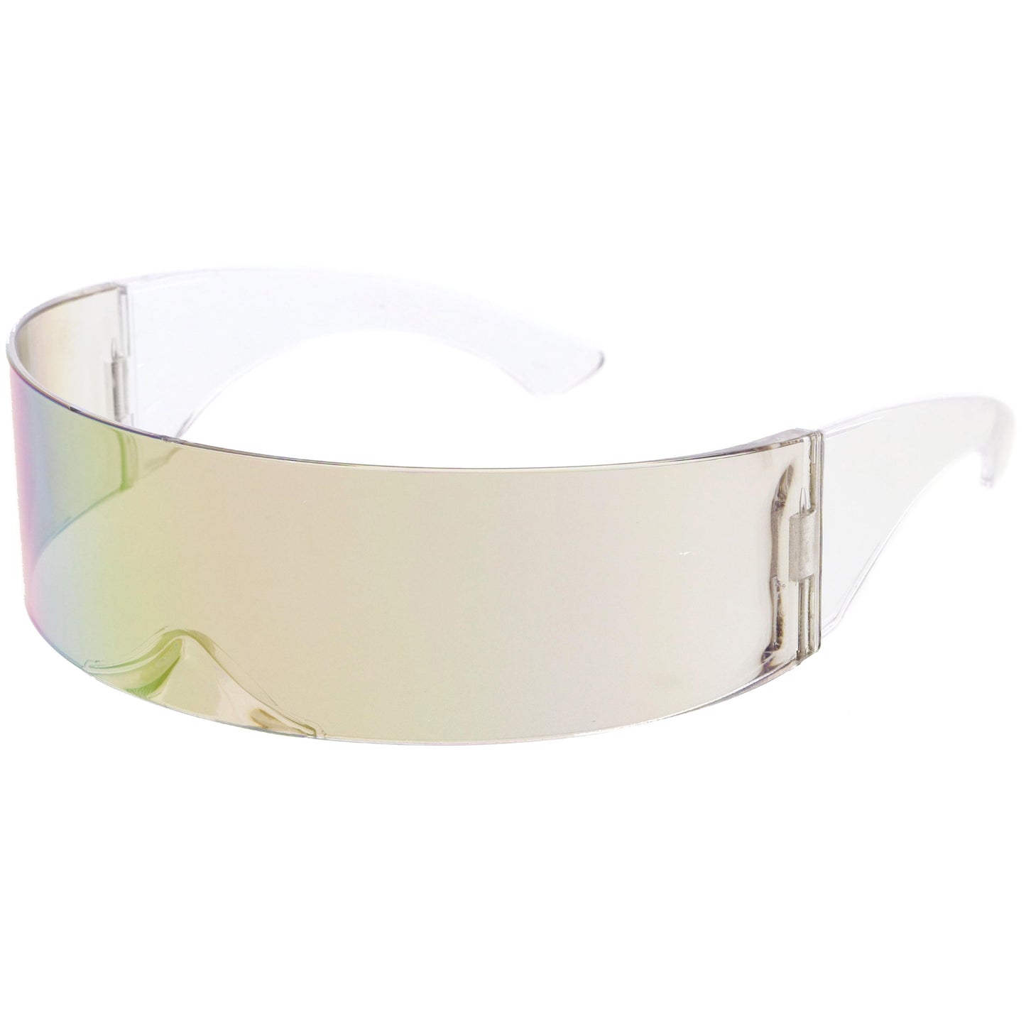 zeroUV Futuristic Retro Mirror Wrap Around Shield Sunglasses 8762