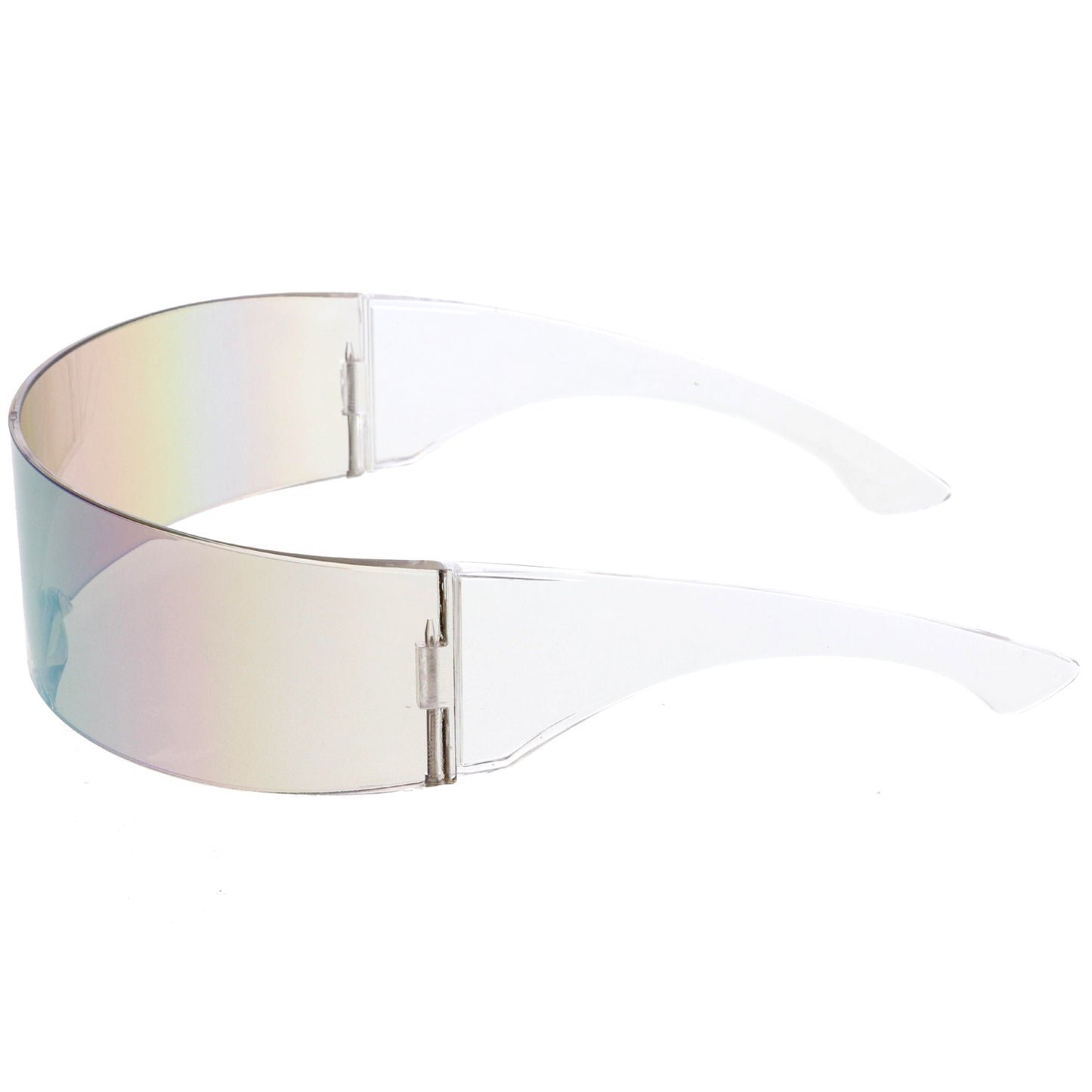 zeroUV Futuristic Retro Mirror Wrap Around Shield Sunglasses 8762