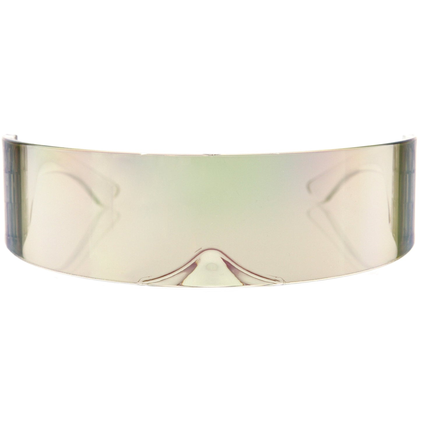 zeroUV Futuristic Retro Mirror Wrap Around Shield Sunglasses 8762