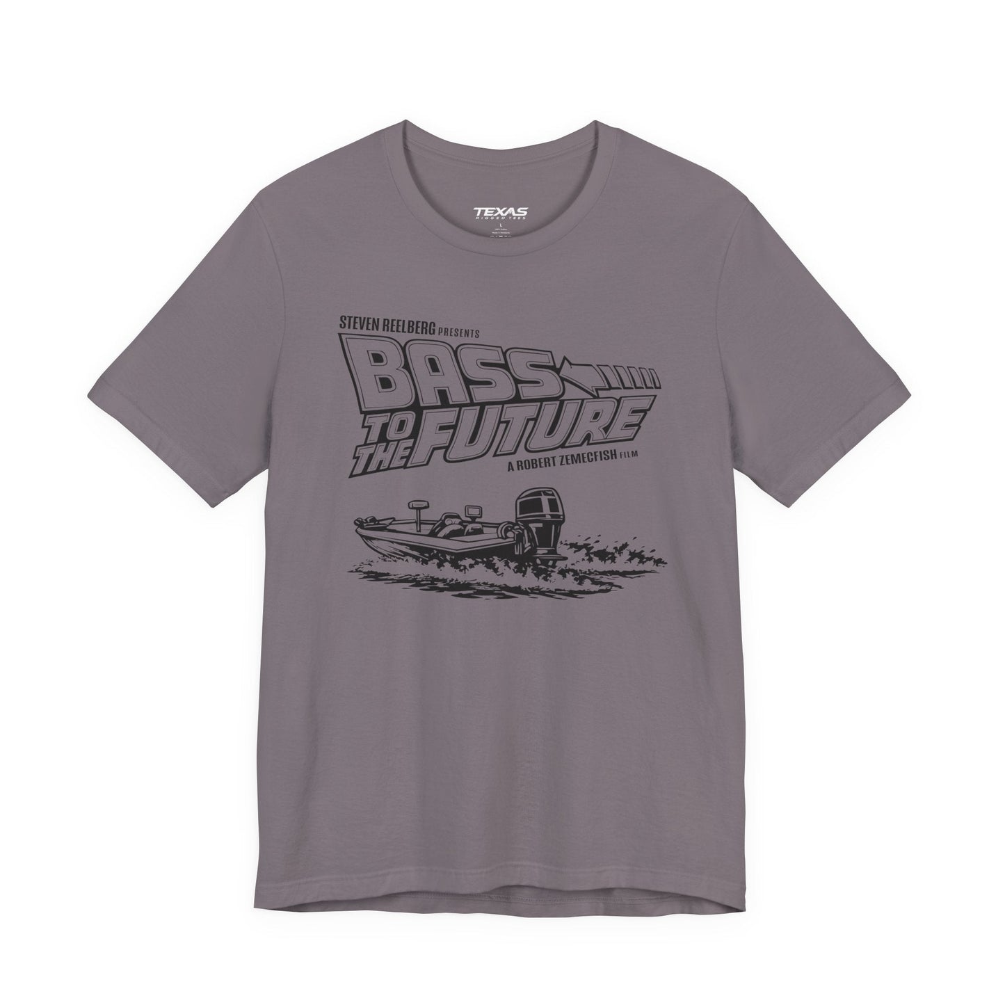 Texas Rigged Tees Bass to the Future — Unisex Cotton Tee