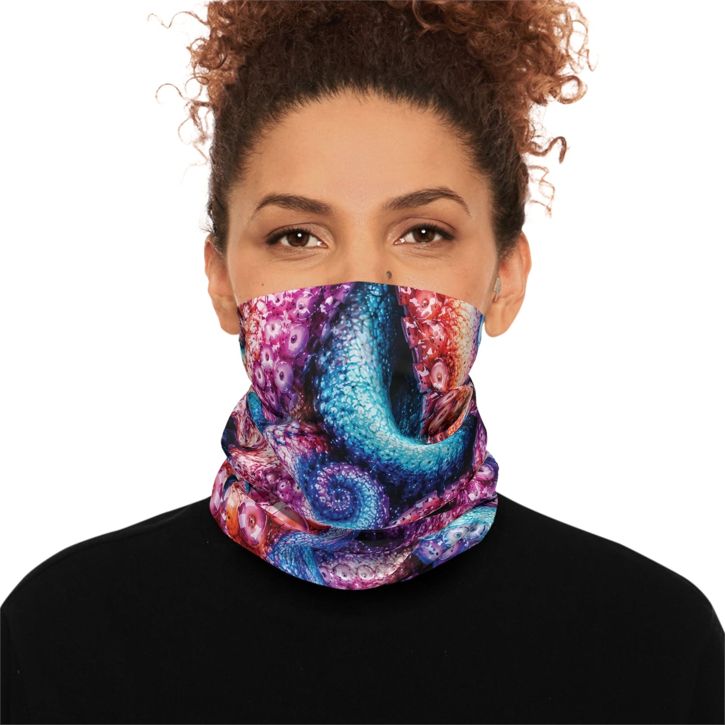 Texas Rigged Tees Colorful Octopus — Unisex Neck Gaiter (SPF 50+)
