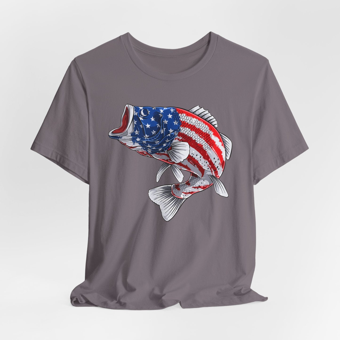 Texas Rigged Tees Patriotic Bass — Unisex Cotton Tee